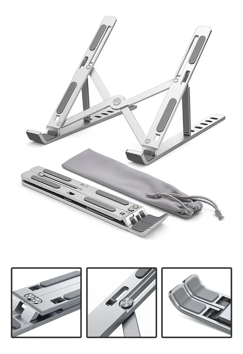 Suporte Ajustável para Notebook em Alumínio