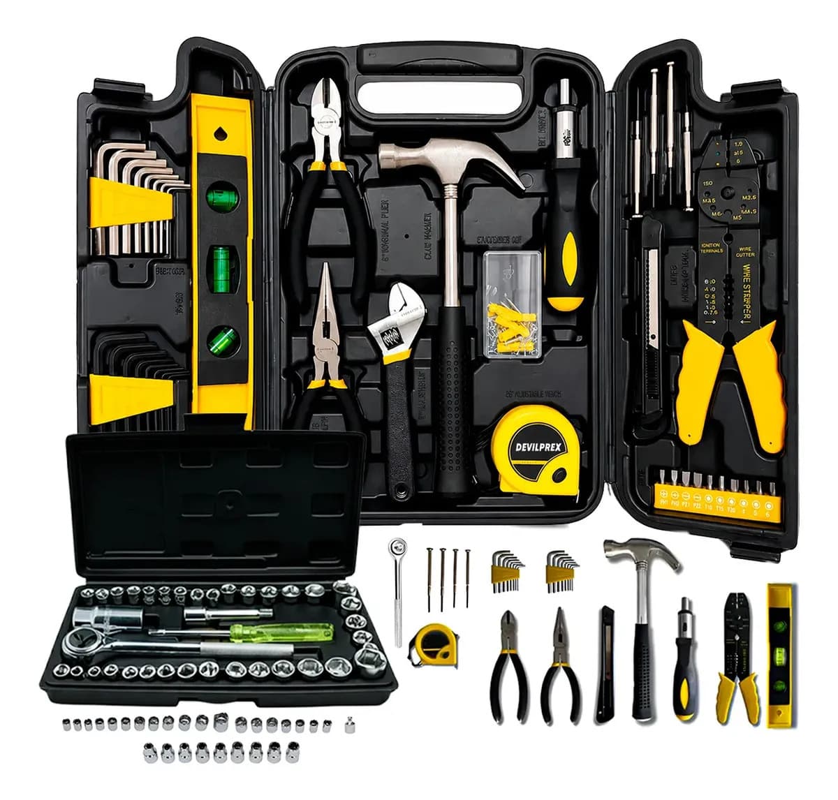 Maleta Kit 169 Ferramentas Devilprex