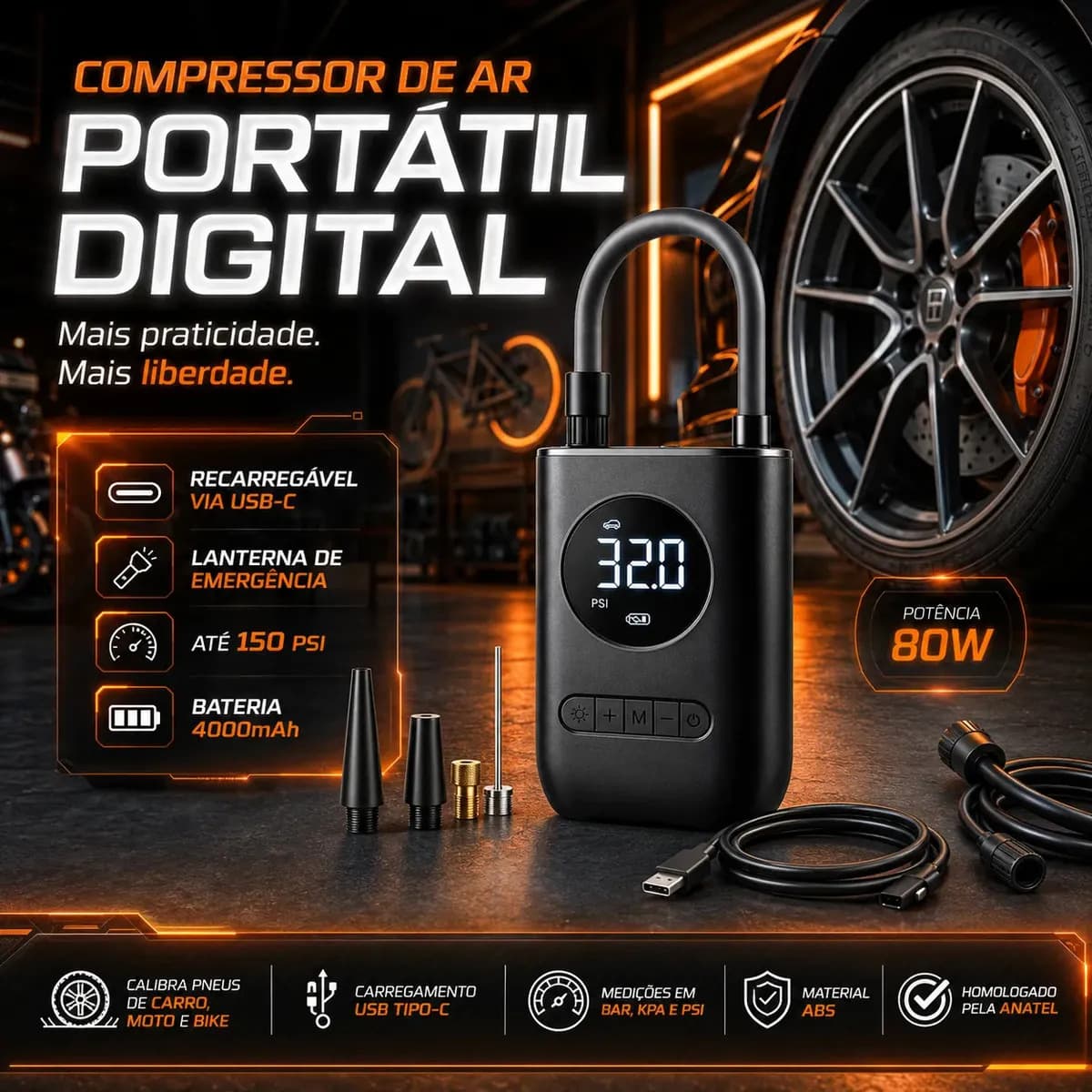 Mini Compressor Portátil B&G